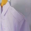 kemeja pendek putih pdh Saku Dua oxford tebal - Gambar 4