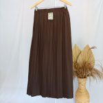 Seragam Sekolah Rok Coklat Panjang SMP SMA DRILL rampel Wiru Lurus Full Seragam Bawahan Pramuka MTS cakcloth.com