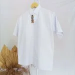 Baju putih polos SD SMP SMA lengan pendek seragam sekolah pelajar