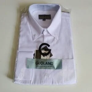 kemeja kerja nikah wawancara LENGAN PANJANG FORMAL pria REGULER Akad Nikahan Wisuda KANTOR PUTIH polos [S M L XL] Geoland cakcloth.com