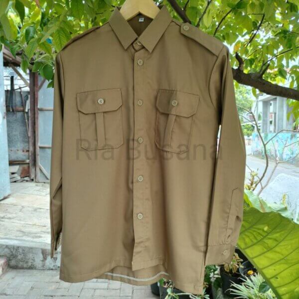 Baju Hizbul Wathan Laki Laki Lengan Panjang - Gambar 5