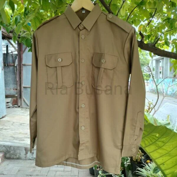 Baju Hizbul Wathan Laki Laki Lengan Panjang - Gambar 5